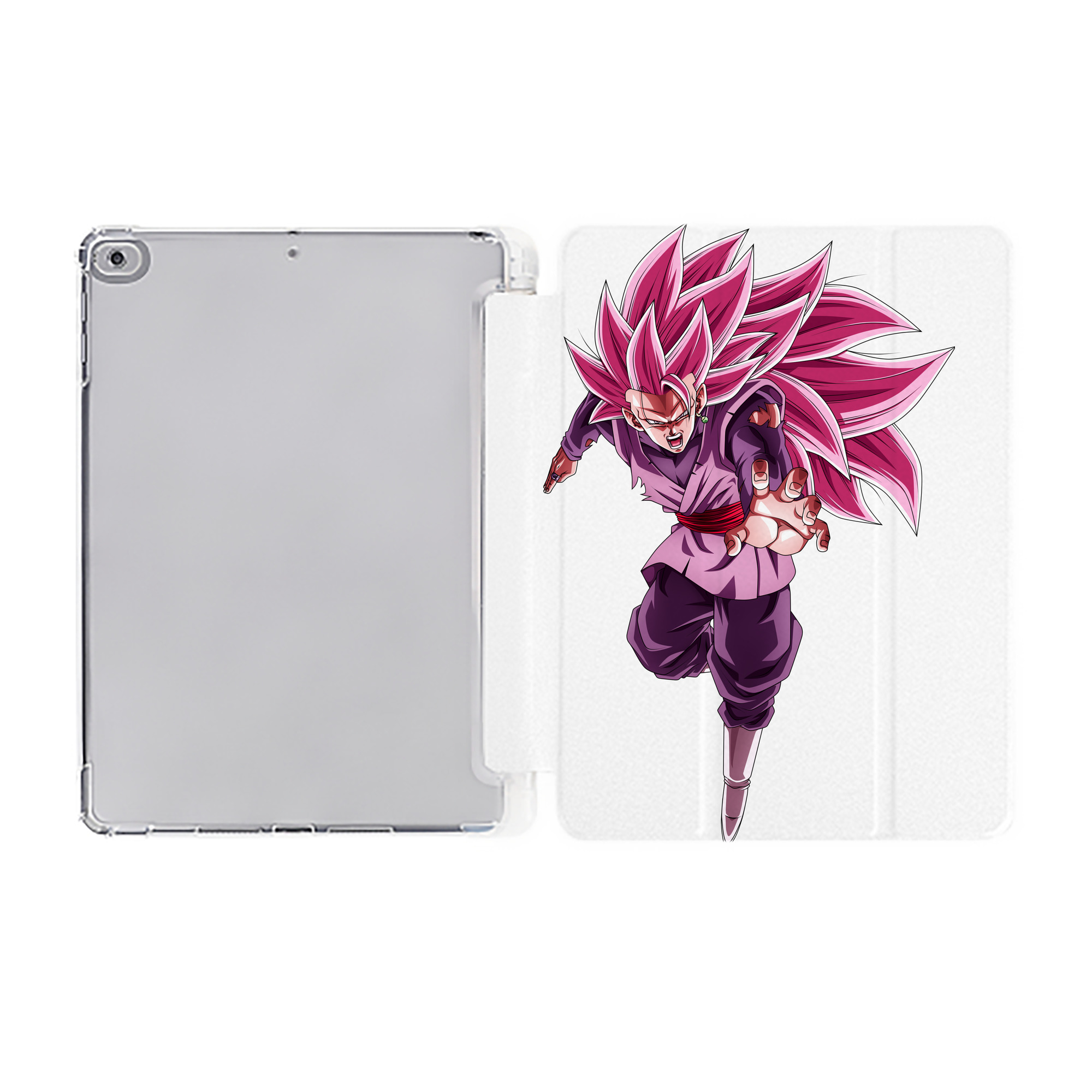 （画像用） ドラゴンボール ベジット DRAGON BALL Vegetto IPad ケース ペン収納付き 三つ折りスタンド PUレザー×シリコン 対応機種9.5/10.5/10.9インチ